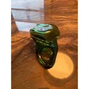Vintage Hand-blown Glass Ring (Ros - Portugal Designer)